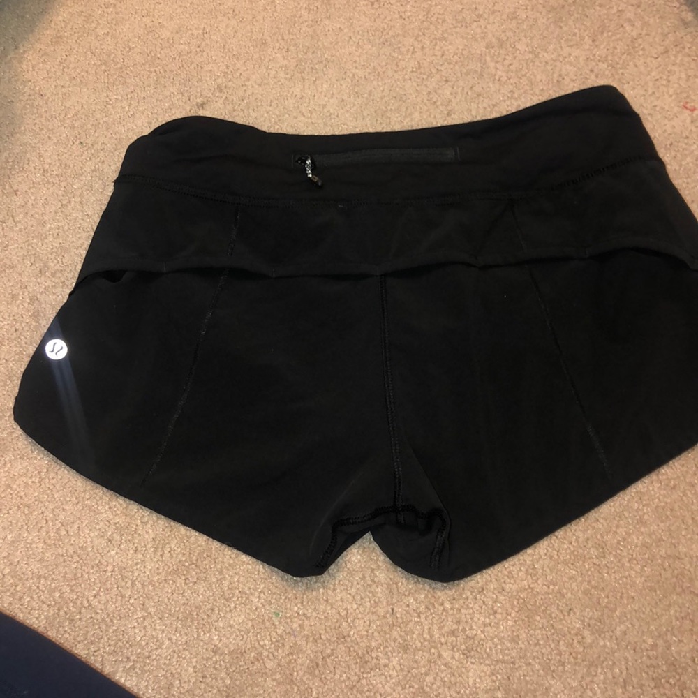 Lululemon Speed Up Short Binding 2.5" in black